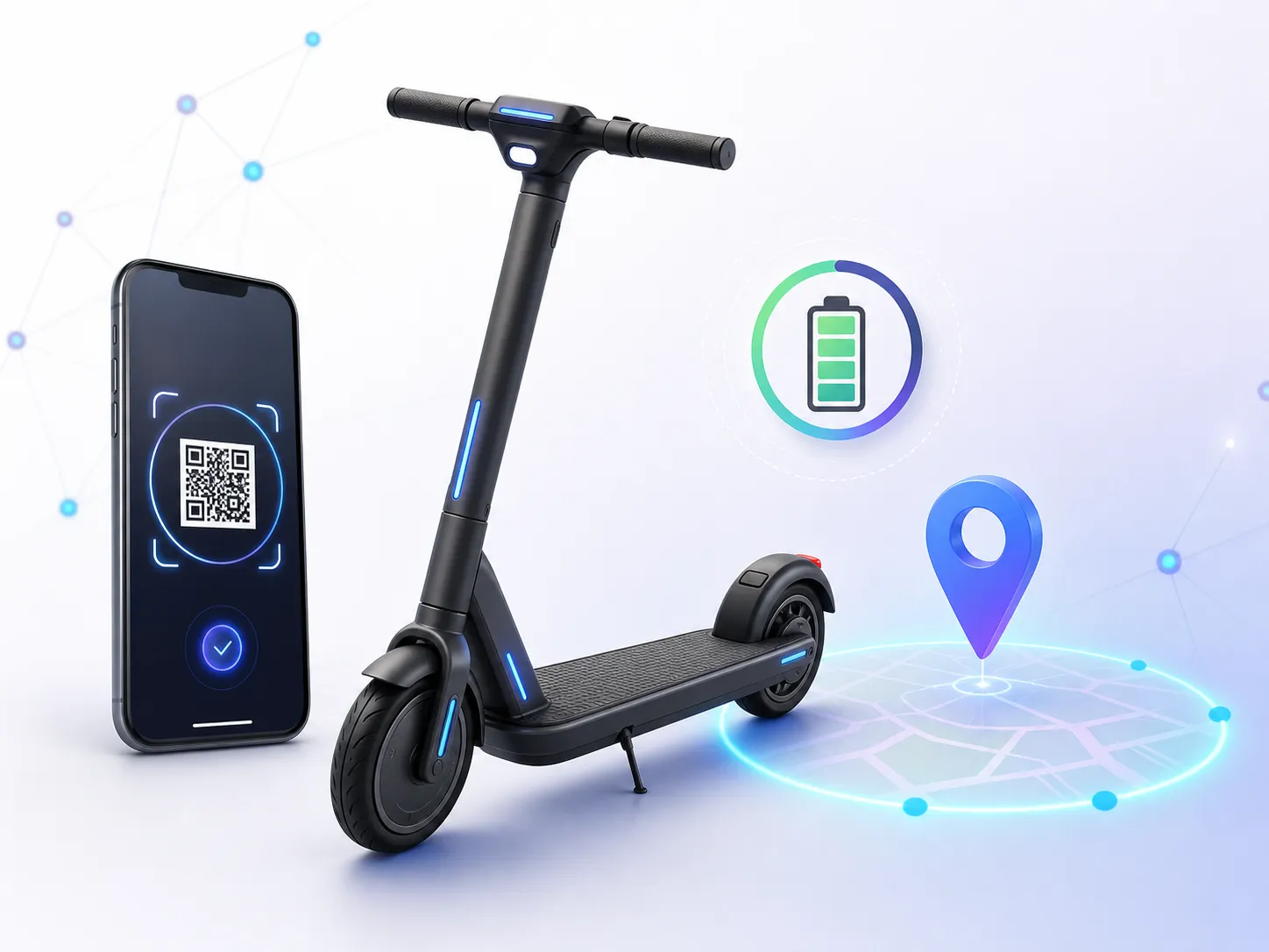 Electric Scooter Fleet Testing illustration