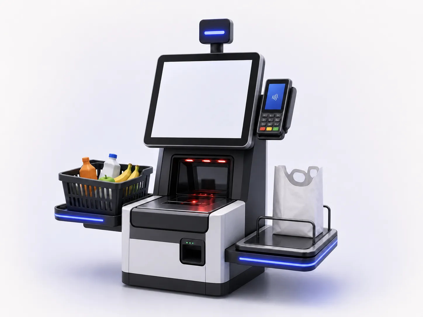Self-checkout Device Testing illustration