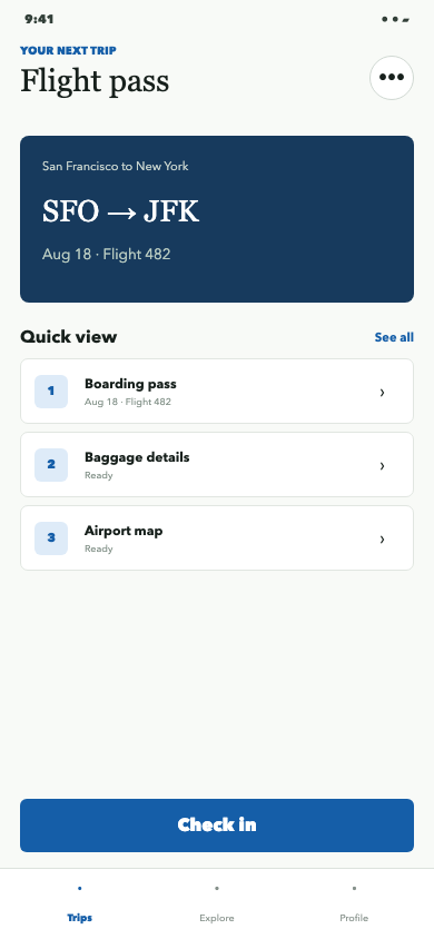 Flight pass clean control