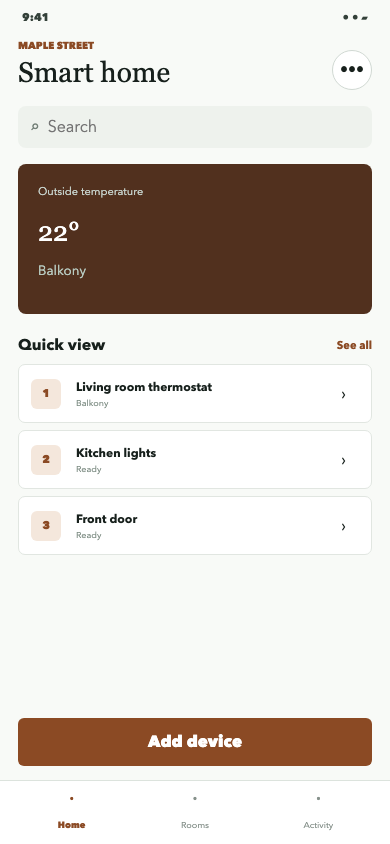 Smart home clean control